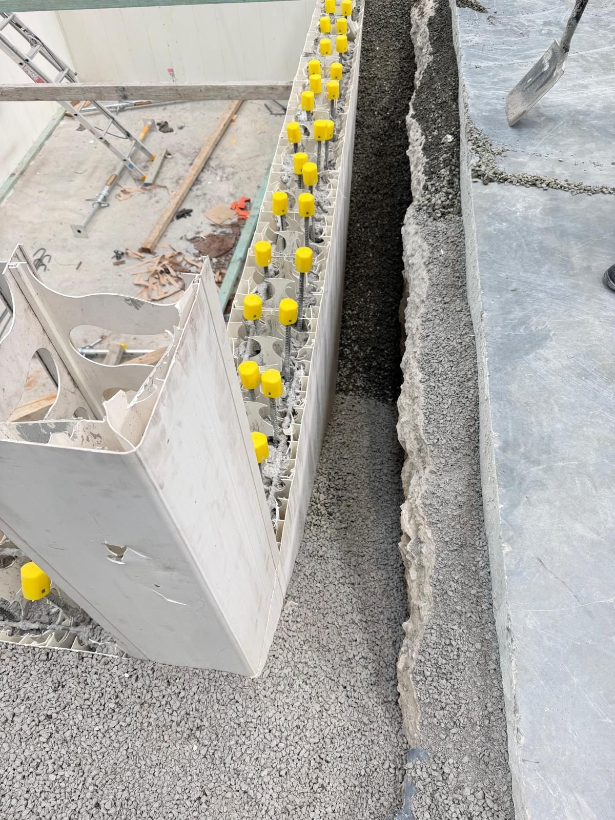 Civil works on site